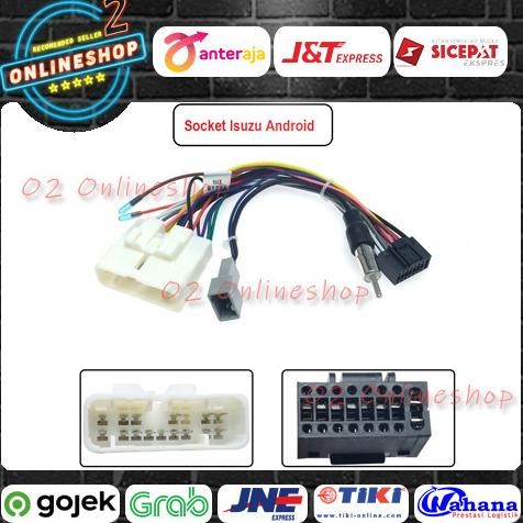 socket - Socket PNP Isuzu android 9inch Tape mobil 9 inch soket 9" Isuzu