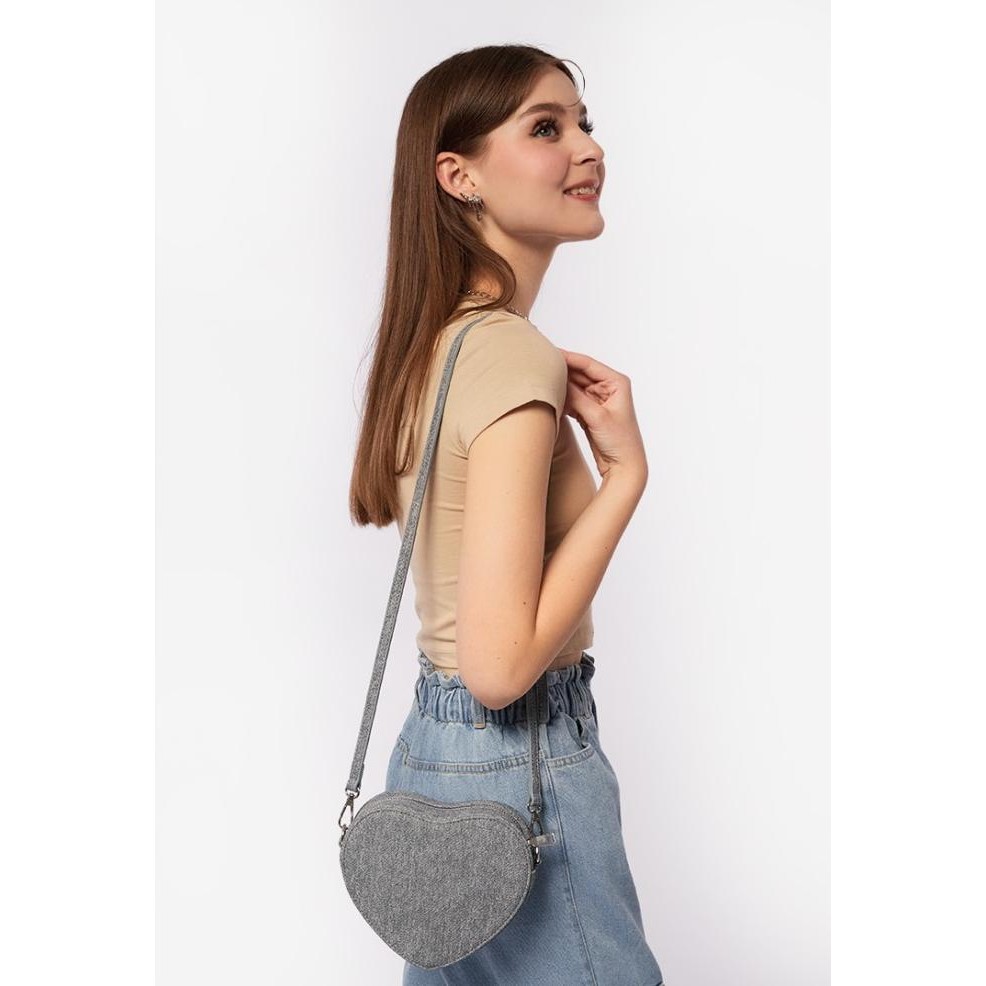 

BLUE- COLORBOX LOVE SHAPE SLING BAG I1HBPASC124B003 BLUE