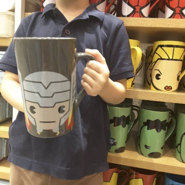 MINISO ASLI MUG JUMBO SIZE BESAR GELAS IRON MAN HULK THO KUPSDI 3797PI