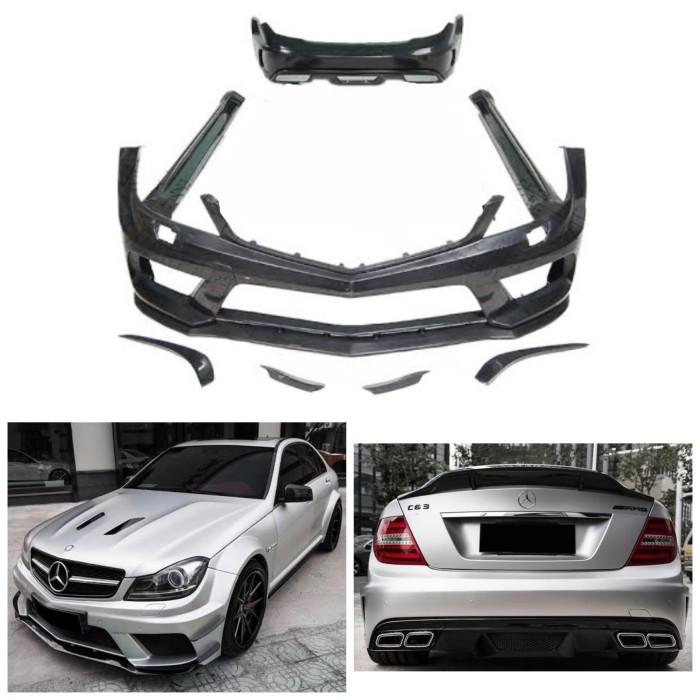 BODYKIT C63 BLACK SERIES FOR MERCEDES BENZ W204 SEDAN