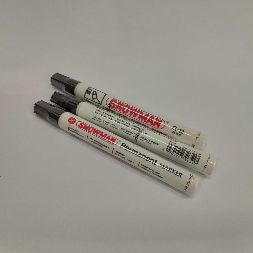 

Sale Spidol Snowman Permanent G-12 Hitam ( 1Pcs)
