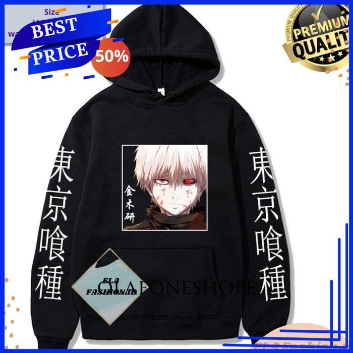 HOODIE TOKYO GHOUL 01 - PULLOVER HOODIE ANIME KANEKI KEN MANGA TOKYO GHOUL BY OLAFONESHOPE HIGHT QUA