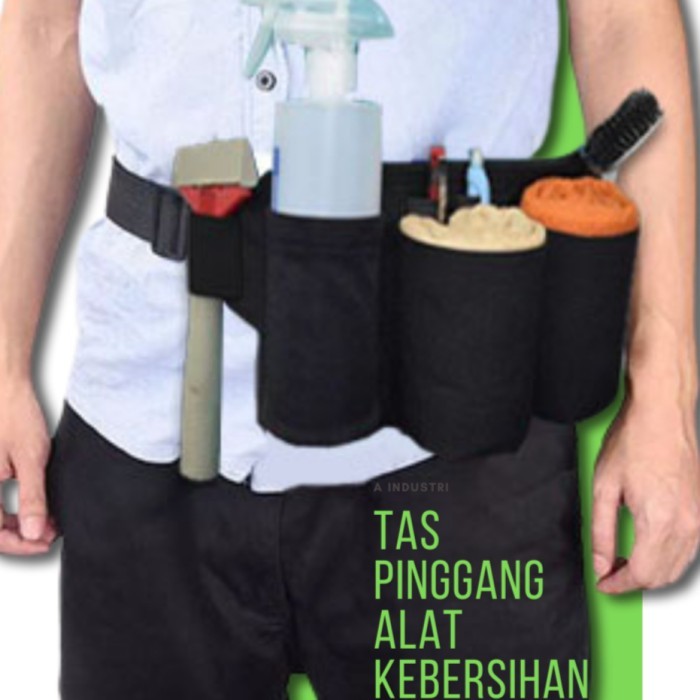 TAS PINGGANG ALAT KEBERSIHAN CLEANING SERVICE TUKANG BERSIH BERSIH