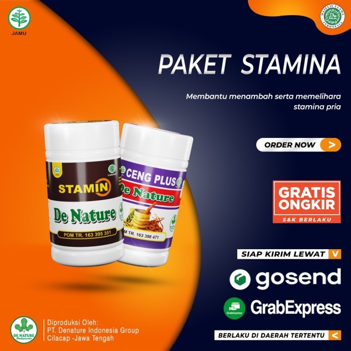 Ready Stock Obat Ejakulasi-Dini De Nature,Ceng Plus,Mani Encer,Kesuburan Pria