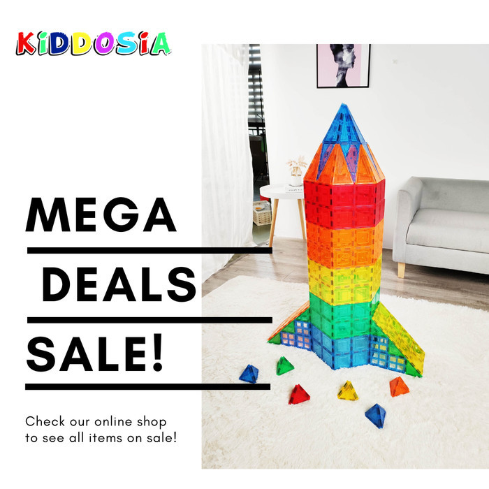 Promo Ready Stock Magnet Tiles, Magnetic Tiles 100Pcs