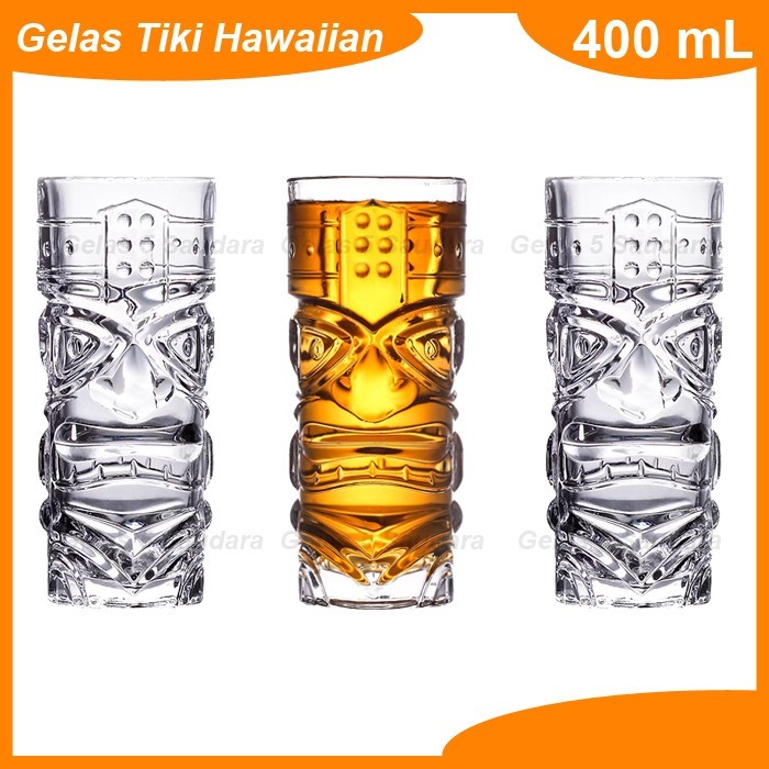 GELAS COCKTAIL HAWAII TIKI/HAWAIIAN TIKI GLASS/MOCKTAIL HAWAII GLASS