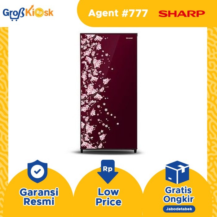 KULKAS 1 PINTU 175 L SHARP SJ-N192D-VB/VR SJN 192 VB