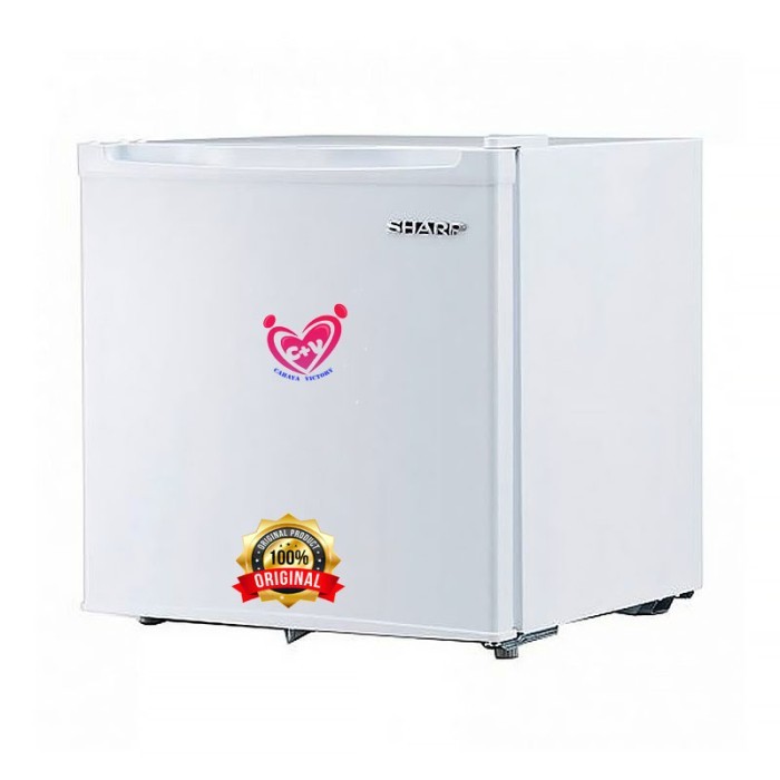 SHARP KULKAS KECIL PORTABLE / MINI BAR SHARP SJ - 50 MB WHITE / PUTIH