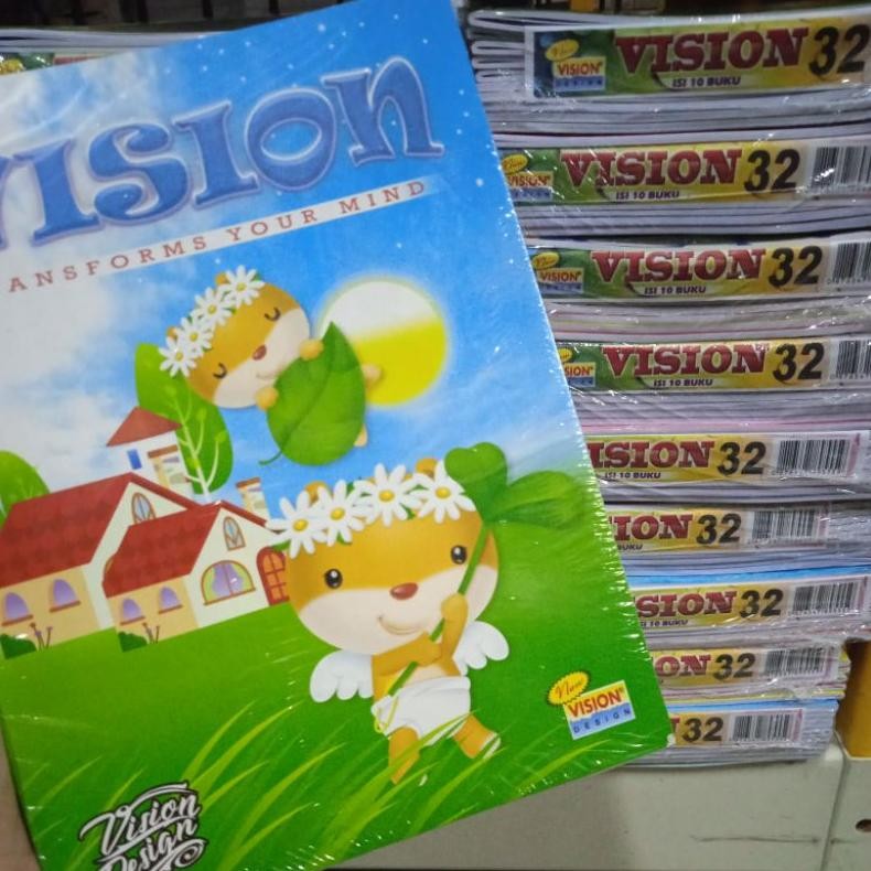 

Terlaris Buku Tulis Vision 32 Lembar (Isi 10 Buku)