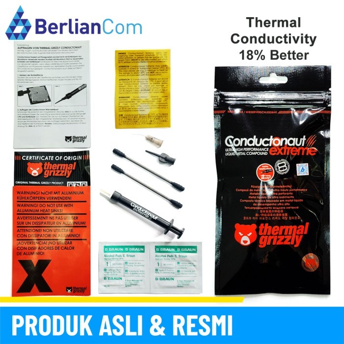 Thermal Grizzly Conductonaut EXTREME Liquid Metal 1 Gram