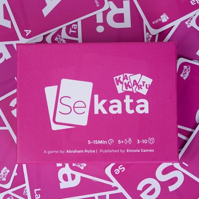Sekata Board Game Kakartu Sekata Kartu Sekata Card Game Mainan Kartu Susun Kata