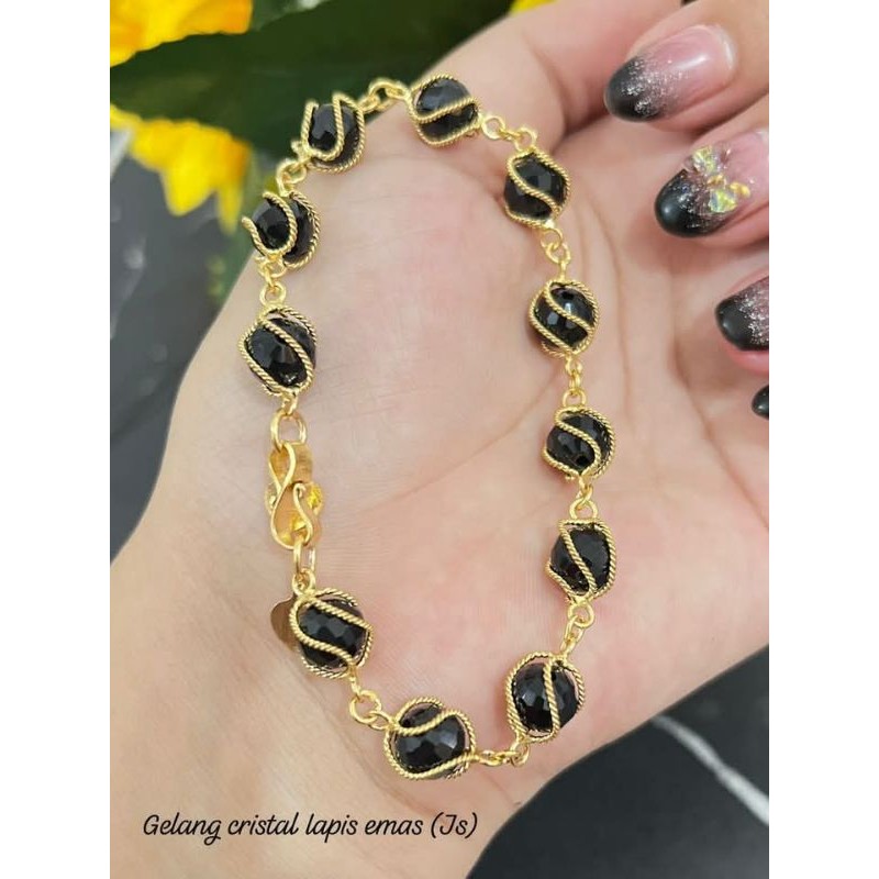 gelang mutiara lapis emas