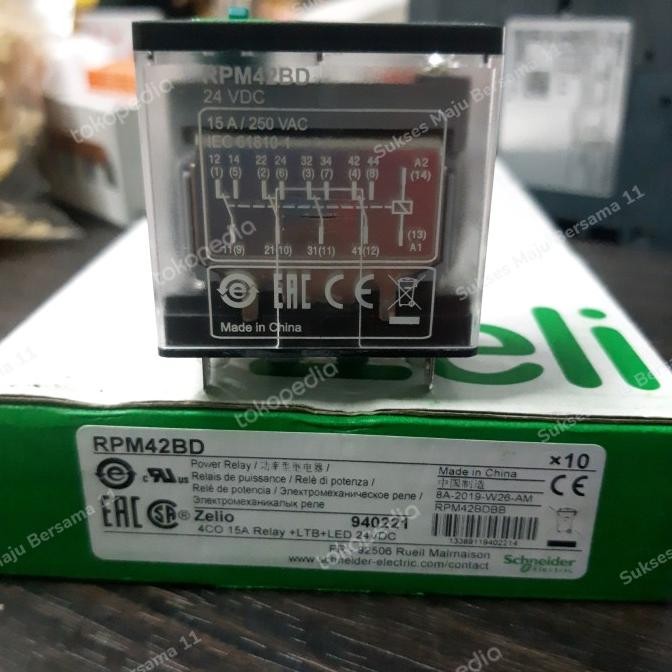 RELAY RPM42BD 24Vdc Schneider