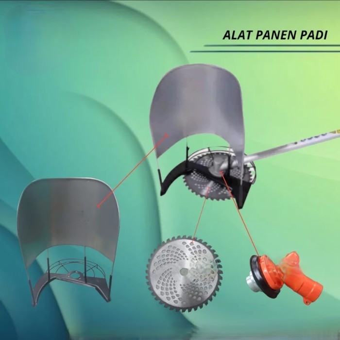 TUDUNG ALAT PANEN PADI MESIN RUMPUT