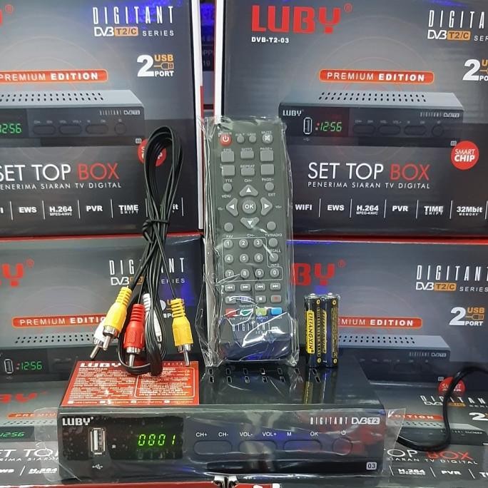BEBAS ONGKIR - Set top box Luby stb luby 03 dvb-t2-03