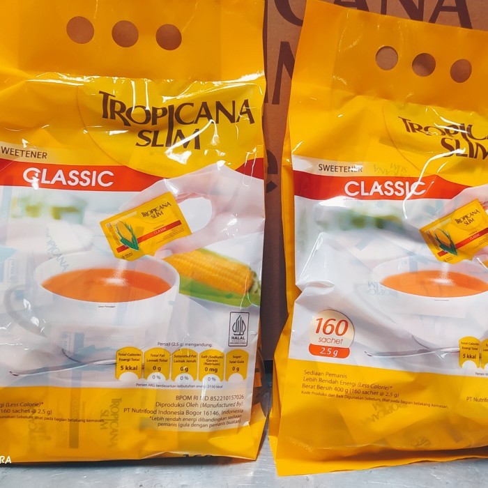 

TROPICANA SLIM SWEETENER CLASSIC 160 SACHET