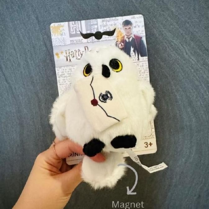 MINISO HARRY POTTER BONEKA MAGNET HEDWIG BURUNG HANTU SALJU WHITE SNOW OWL KOTAK MAKAN BIG POUCH KOS