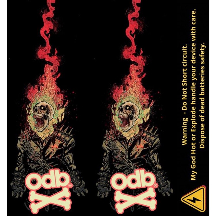 

*Premium Quality* Ambitionstore Stiker Wrap Baterai 18650 Odb Retro Art V2 Series Pelindung Dan Penghias Untuk Segala Merek 26 Garskin Custom Stiker Maxdecal Bkn Case COD