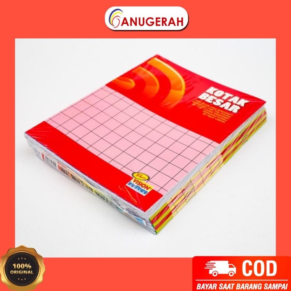 

Terlaris Vision Buku Kotak Besar (Pack)