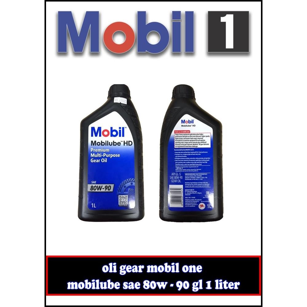 HOT DEAL OLI GEAR MOBIL ONE MOBILUBE SAE 80W90 80W-90 GL -67805- 