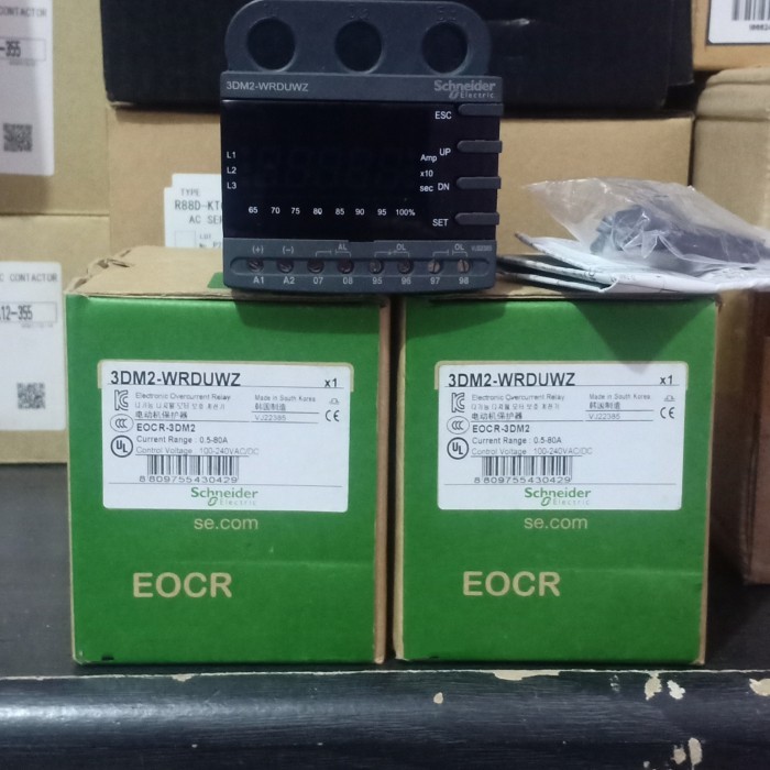 TERBARU - 3DM2-WRDUWZ SCHNEIDER ELECTRONIC OVERCURRENT RELAY EOCR-3DM2 ORIGINAL