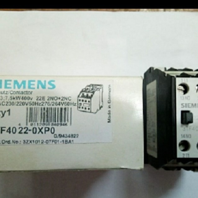 Langsung Diprses@ Contactor / Kontaktor Tipe 3Tf40-22 Siemens