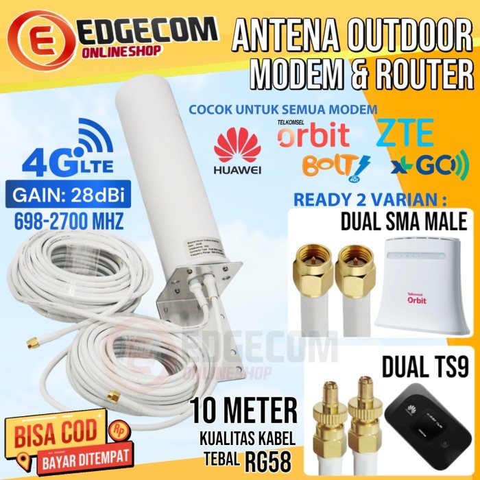 NEW Antena Penguat Sinyal Modem Router B311, Orbit Star, Orbit Pro 10Meter