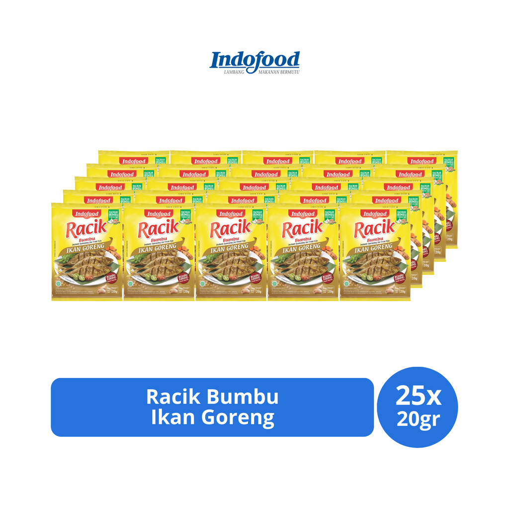 

Indofood Racik Bumbu Ikan Goreng 20gr x 25 pcs