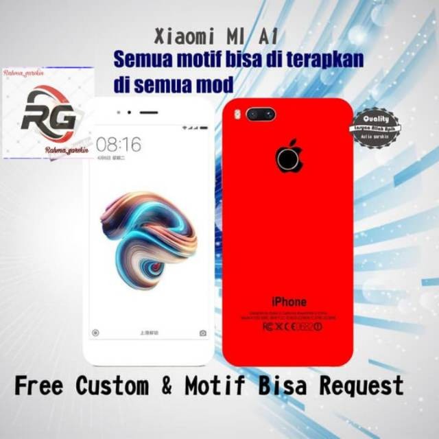 

BestSelling - Xiaomi Mi A1 Motif Iphone Red Garskin Wrap Stiker Premium (FreeCustomOrder)