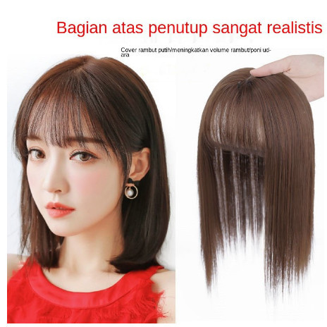 WIG BOTAK - TEMPELAN BOTAK RAMBUT BAGIAN TENGAH BERPONI