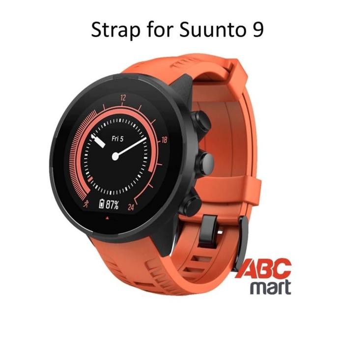 STRAP FOR SUUNTO 9 BARO WATCH - TALI JAM SPORT SUUNTO - ORANGE