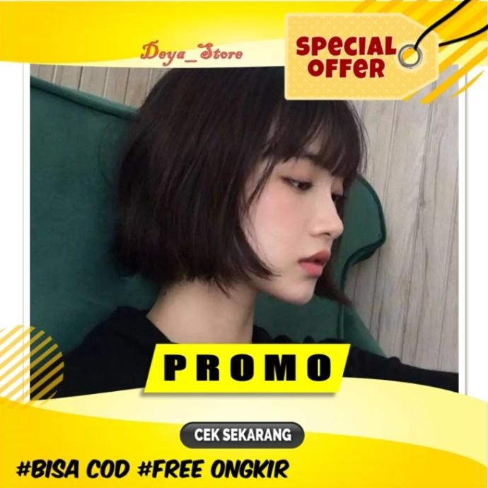 WIG RAMBUT PENDEK WANITA PONI MURAH WIK RAMBUT PALSU PENDEK FOR WOMEN