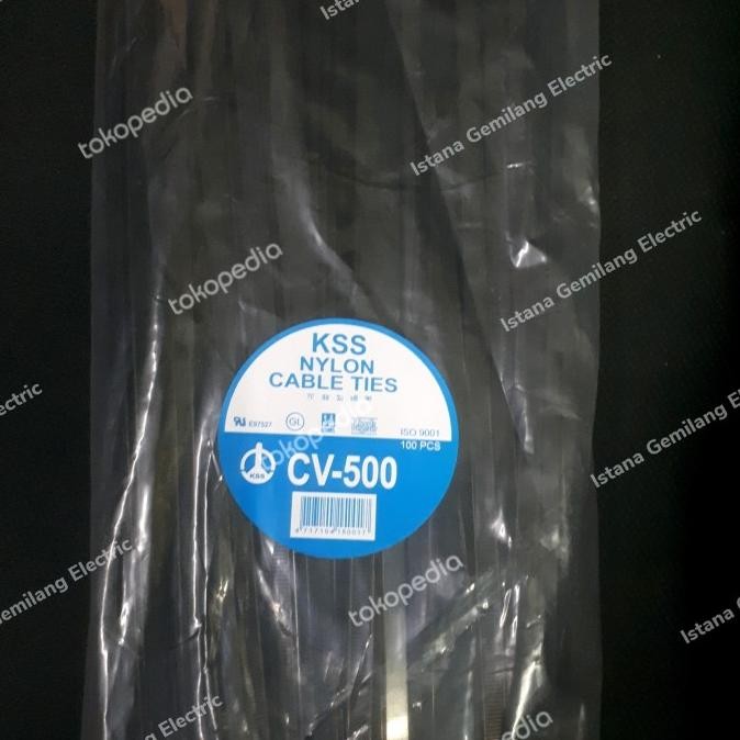 

TERBARU - KSS NYLON CABLE TIES CV- 500/ 50CM X 7,6MM hitam