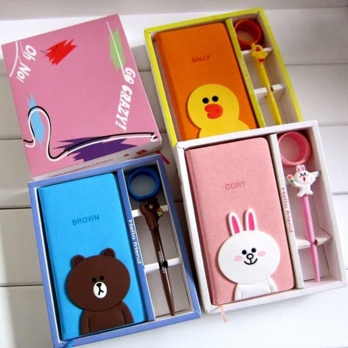 

Notebook Gift Set Kado Hadiah Kelulusan Natal Ulang Tahun Brown