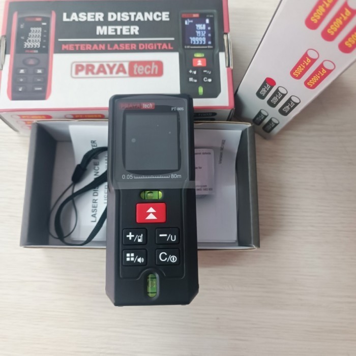 #Dijamin Aman Praya Tech Meteran Laser Digital 40 Meter 40M Laser Distance Meter