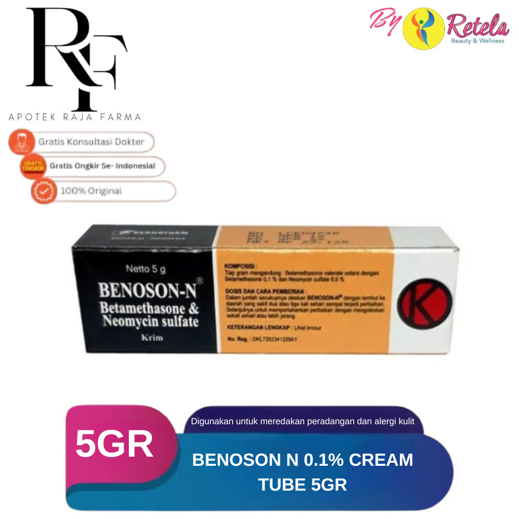 BENOSON N 0.1% CREAM TUBE 5GR / Salep & Krim