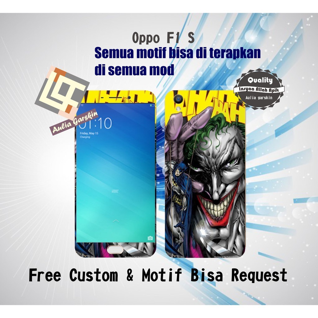 

Wrap* Oppo F1s Wrap Skin Stiker Garksin CUSTOM Gratis (2pcs)