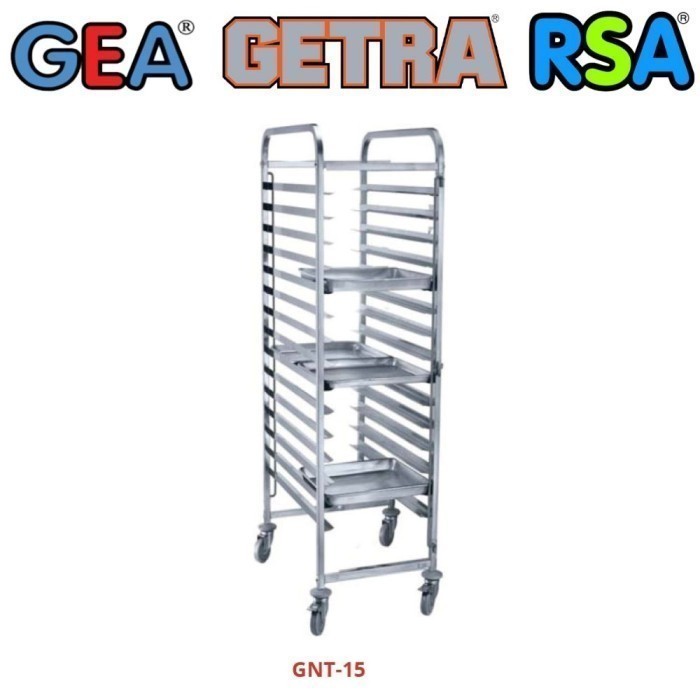 Getra Gnt-15 Troli Food Pan Loyang Gn Pan Trolley Roti Original