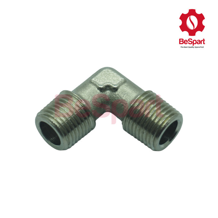 Nepel / Nipple fitting L Stainless 1/8" untuk Mesin Kopi Espresso