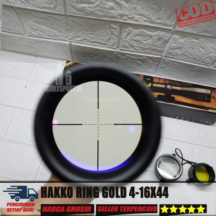 TELESKOP HAKKO RING GOLD 4-16X44 TUBE 25 TERMURAH