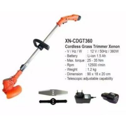 JLD MESIN POTONG RUMPUT BATERAI CORDLESS 12 VOLT BRUSH CUTTER UCHIDA B ORIGINAL DAN TERPERCAYA