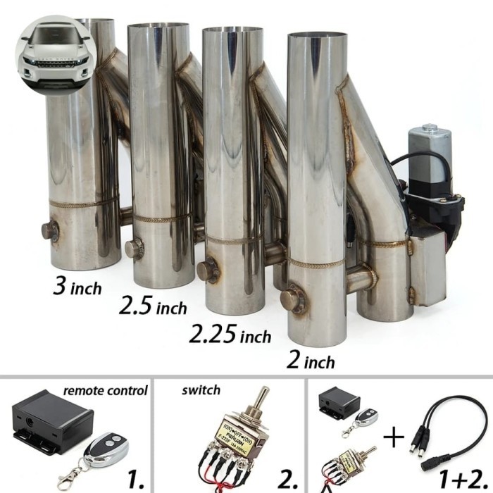 valvetronic exhaust 3inch model 2 katup with remote