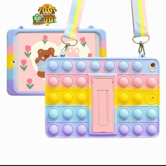 Ipad Mini 1/2/3/ 4/5 Pop It Softcase Case Casing Pelangi