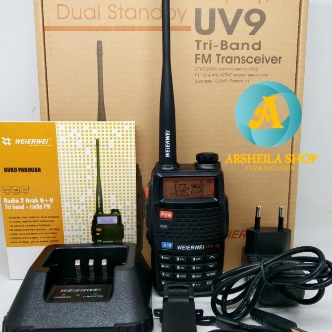 Ht weierwei uv9r 3 band original murah