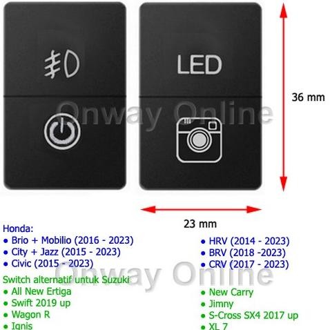 sale switch honda dual saklar crv-hrv-brv-civic-city-jazz-brio-mobilio