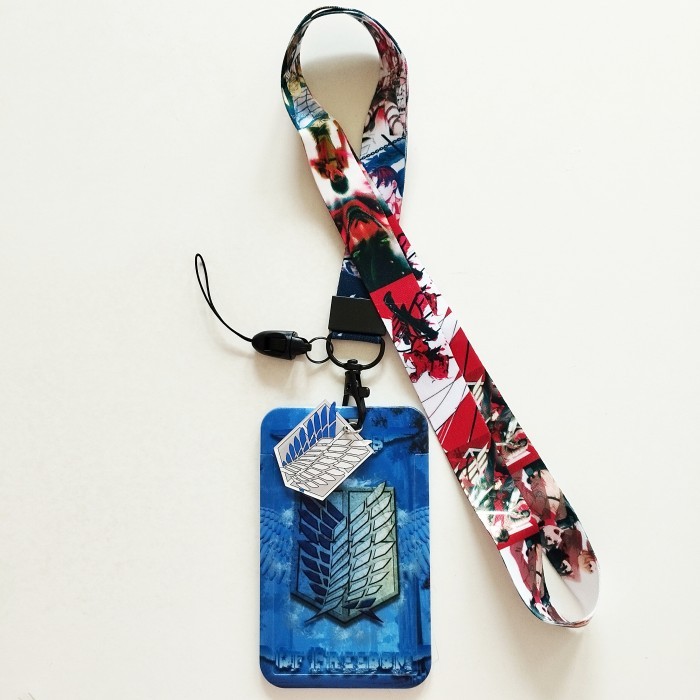 

Sale Shingeki No Kyojin Attack On Titan Id Card Holder Lanyard Name Tag