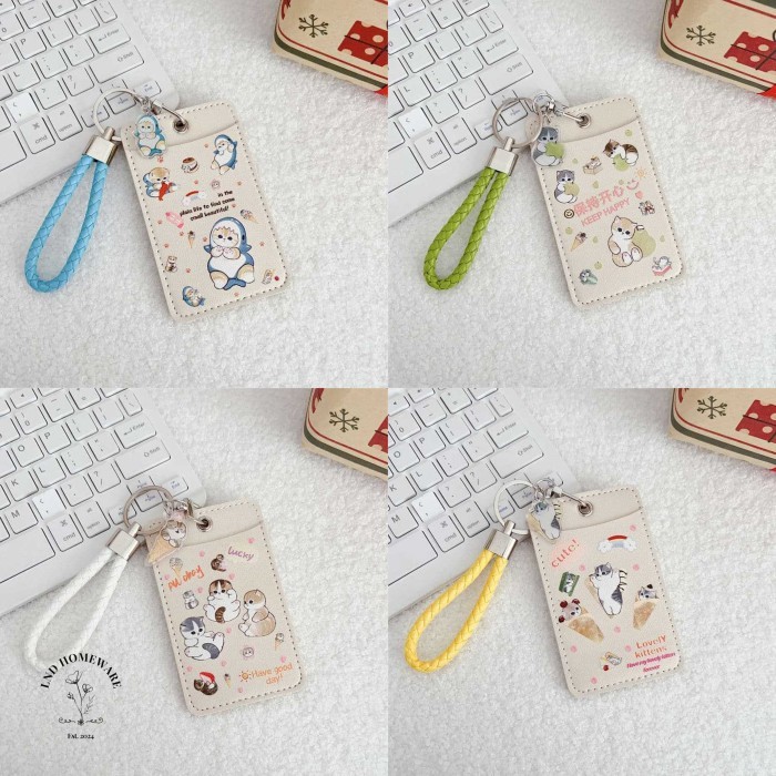 

Sale Id Card Holder Aesthetic Premium Name Card Holder Card Holder Kucing Mofusand Name Tag Lucu