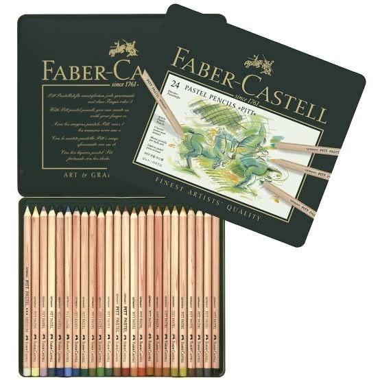 

FABER CASTELL PITT PASTEL PENCIL TIN OF 24