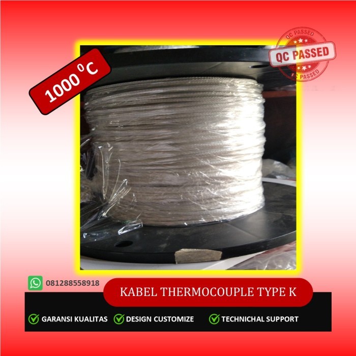 Kabel Thermocouple Type K Tahan Panas 1000 C