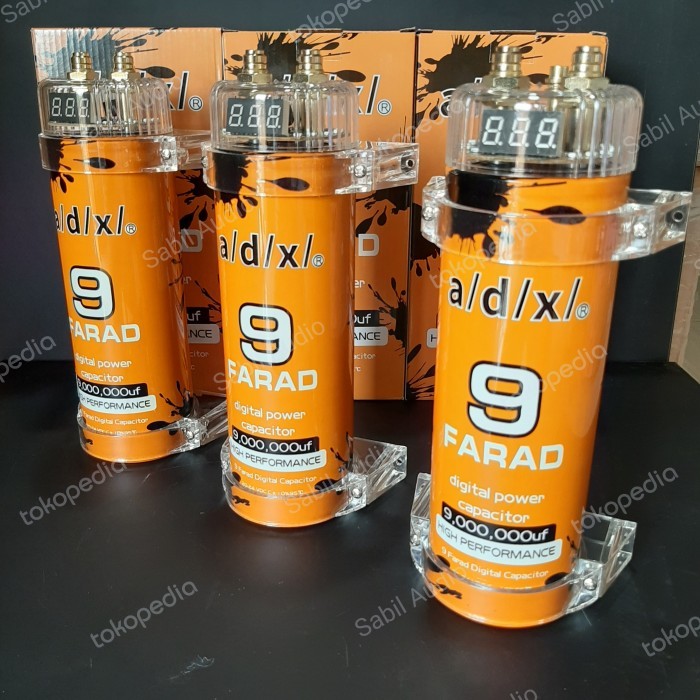 Amplifier Capasitor Mobil Kapasitor Bank 8 Farad